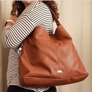 Thirty-One Rich Brown Hobo Bag